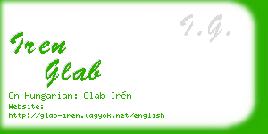 iren glab business card